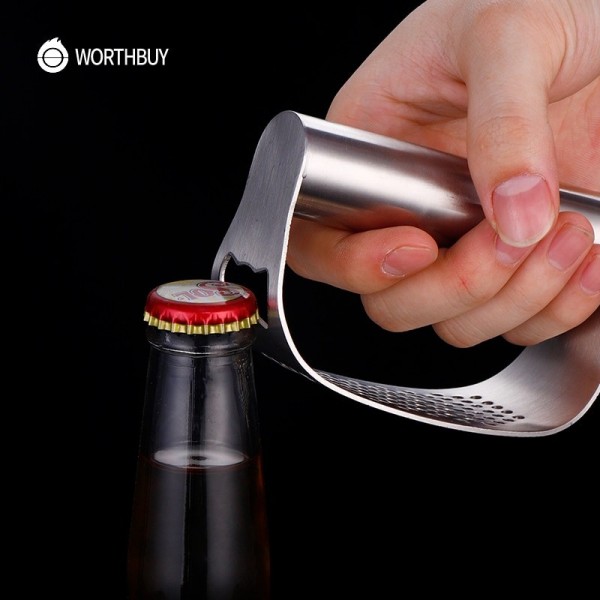 Presse à ail en acier inoxydable