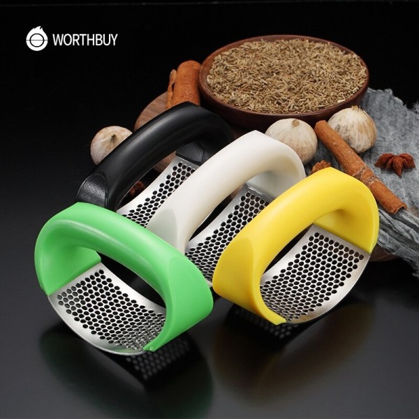 Presse à ail en acier inoxydable